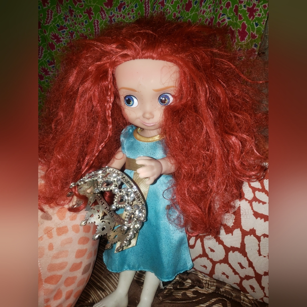 Beautiful Brave Merida Disney Princess Pixar Toddler Doll, Preowned